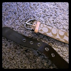Brown coach belt